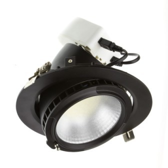 Spot 40W LED - Noir - Diam 195mm